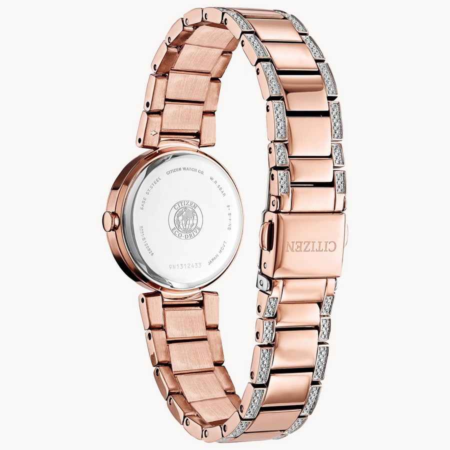 Đồng Hồ Citizen Silhouette Crystal Nữ Hồng Pha Lê